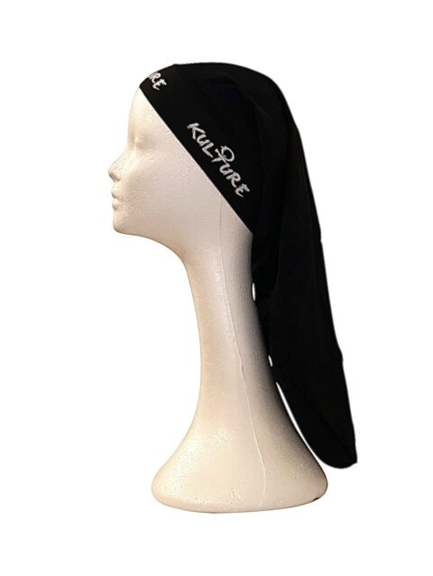 Black Long Loc/Braid Cap