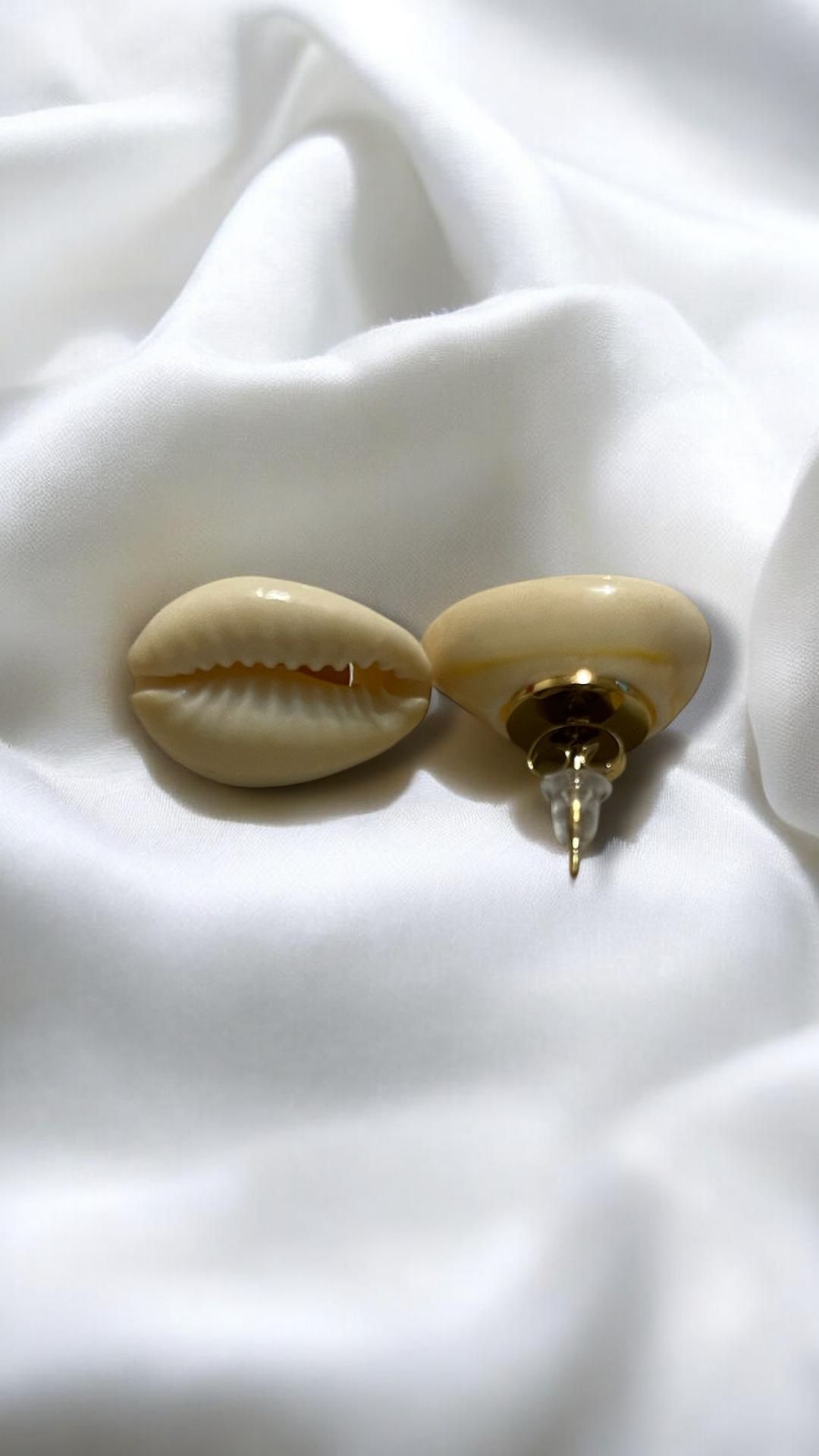 KULTURE Cowrie Shell Stud Earrings